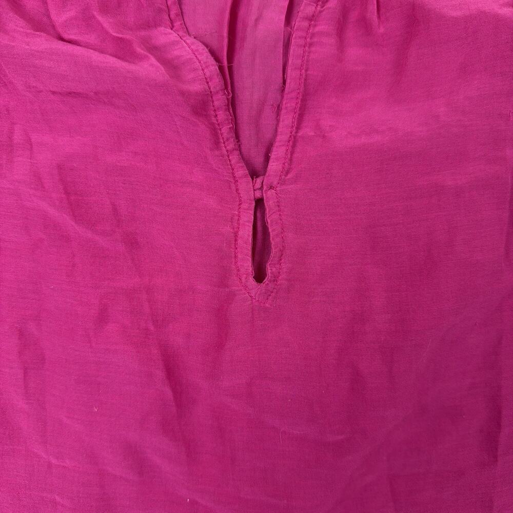 $239 Velvet BY Graham & Spencer Women's M Pink V-neck Ruffle Flutter Sheer Light - Picture 5 of 9
